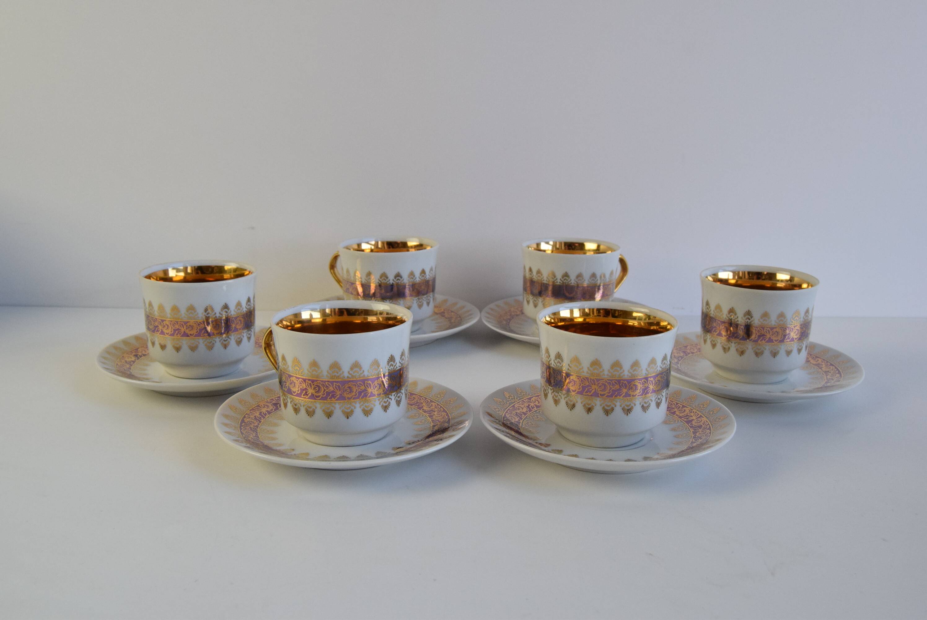 Set of six Cups and Saucers by Epiag 1950