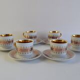 Set of six Cups and Saucers by Epiag 1950