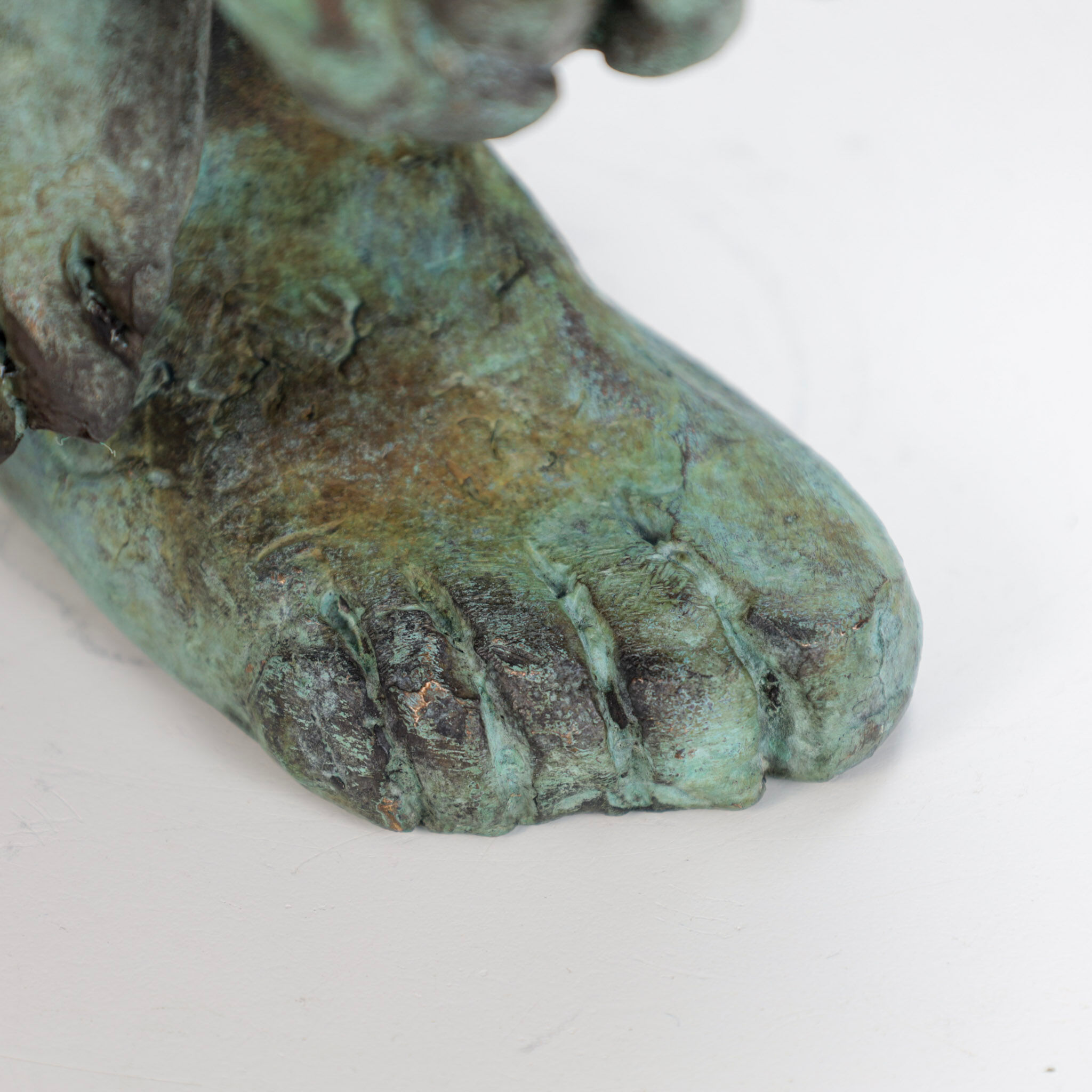 Sculpture en bronze figurative expressive, Pays-Bas, années 1970