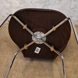 Set of stackable wooden chairs