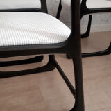 Suite of 4 Baumann "Sleigh" chairs - 1950