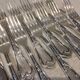 12 silver-plated metal table forks, Ercuis silversmith, Louis XV 29