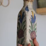 Bouteille Flacon ancien iznik emaillé