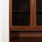 Two-piece cabinet made of Danish walnut veneer from the 1970s
