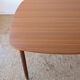 Table carrée teck scandinave extensible années 60