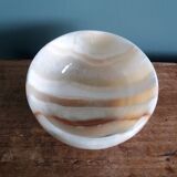 Empty bowl onyx alabaster pocket