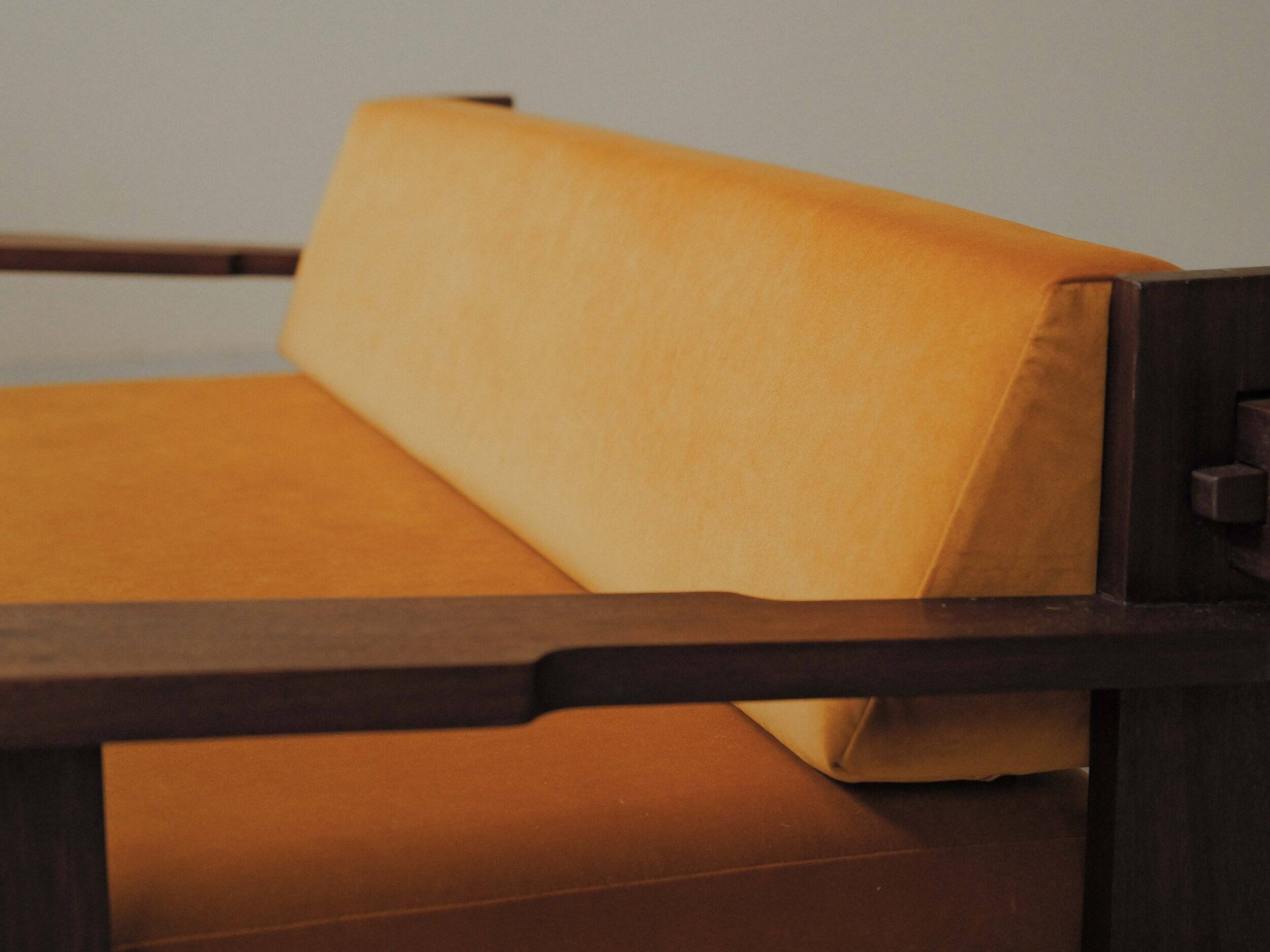Architect's bench in solid wood, France, circa 1970.