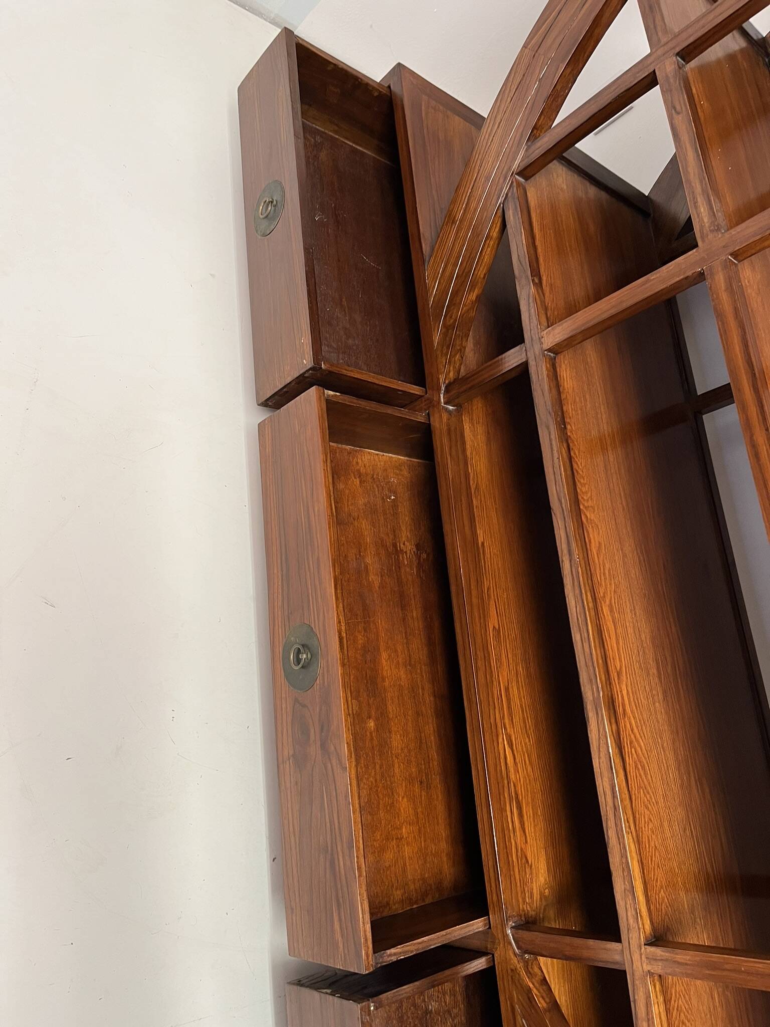 Bibliothèque en teck Asiatique vintage