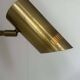Vintage adjustable wall light, solid perforated brass, France 1960