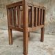 Antique rack storage basket walnut wood storage or toy bin