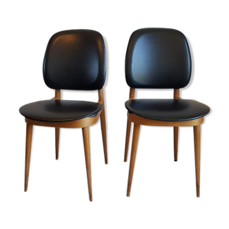 Pair of Baumann chairs model Pegasus circa 1960