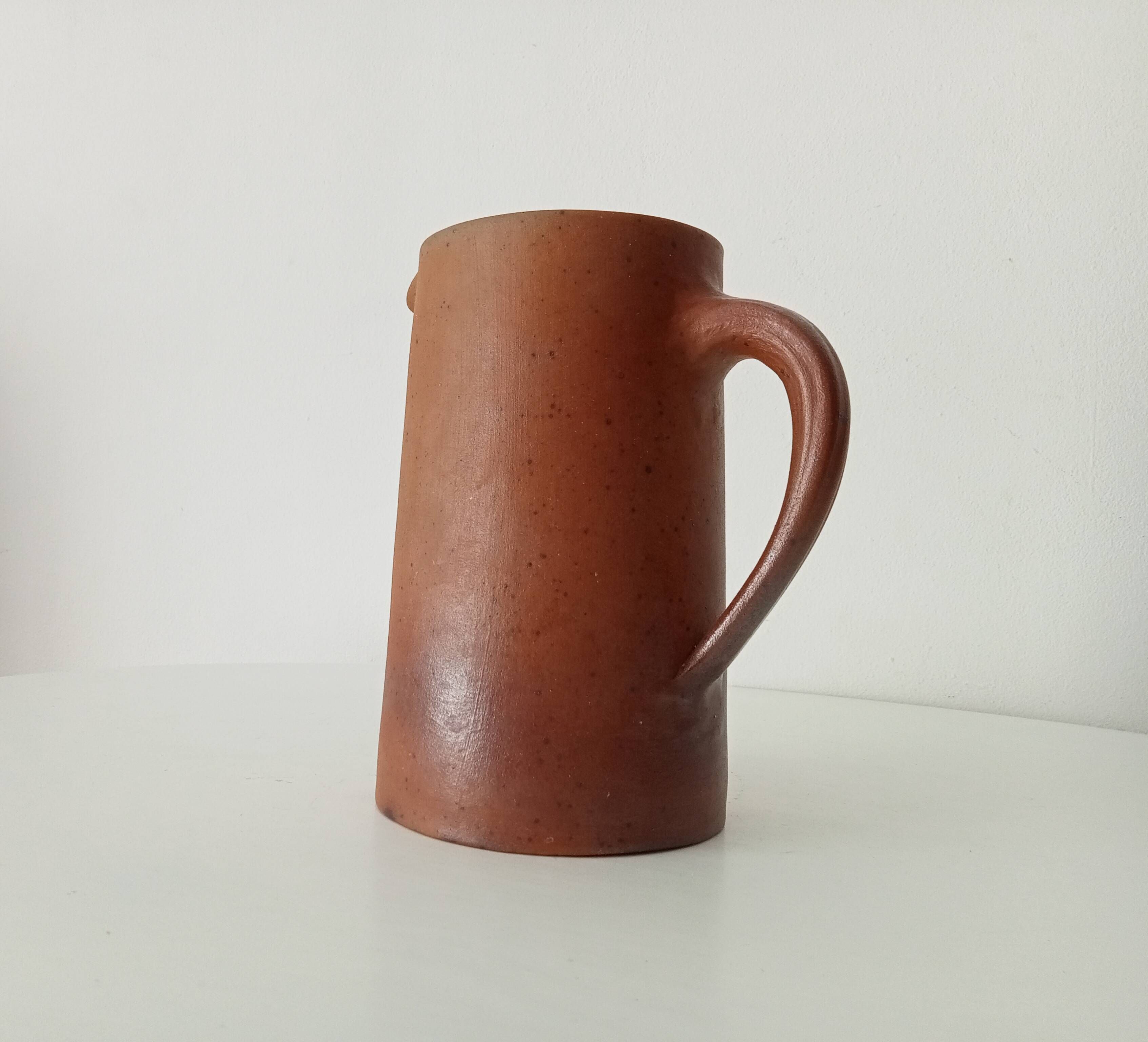 Antique stoneware pitcher