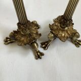 Old pair of bronze candlesticks