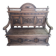 Banquette-coffre ancienne style Henri II / Néo-Renaissance en bois sculpté