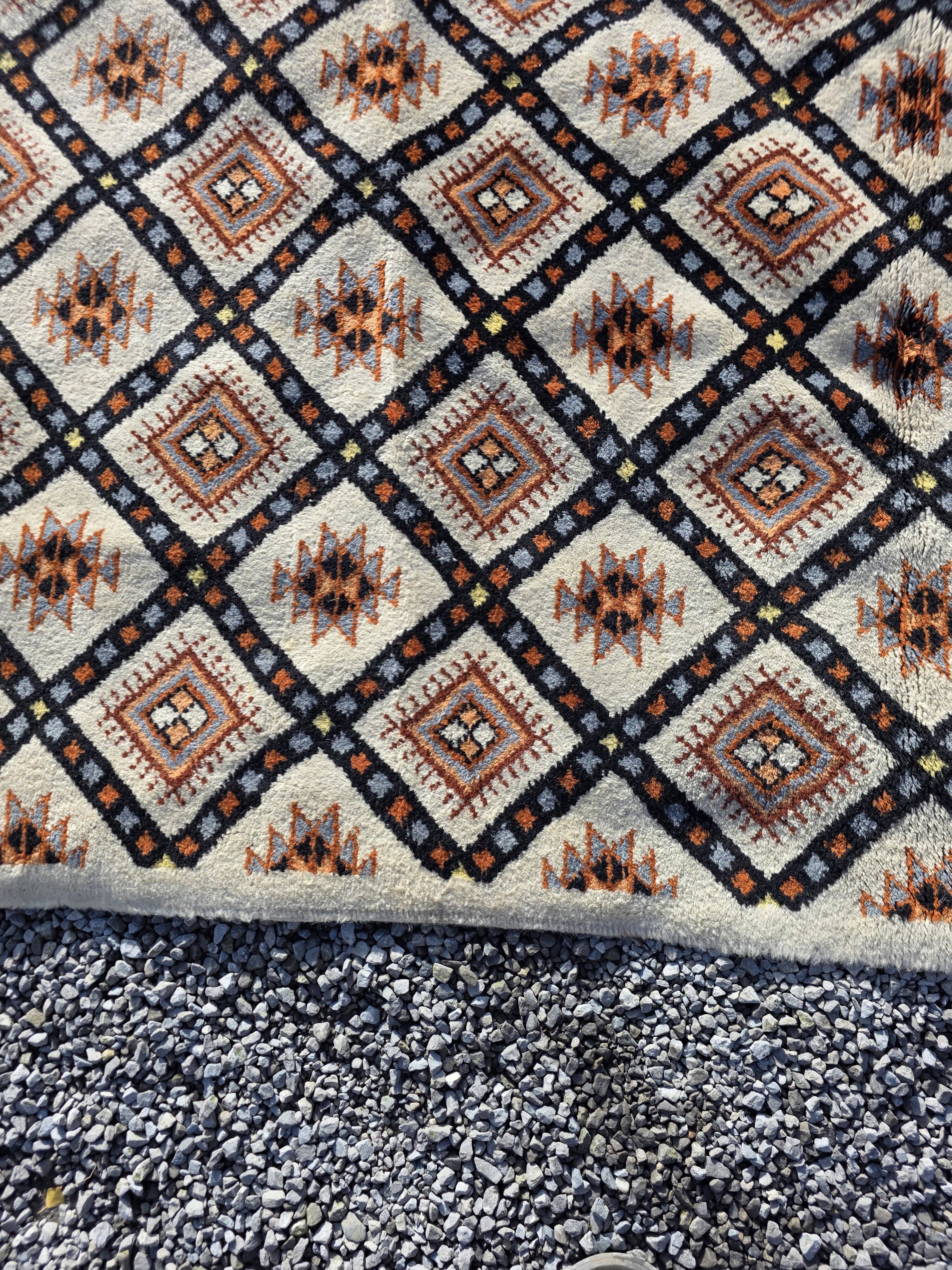 Tapis scandinave en laine des années 60/70
