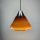 Brown glass pendant by Hustadt Leuchten, 1960