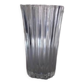 Transparent glass vase