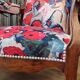 Voltaire armchair and ottoman