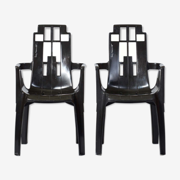 Set of Boston chairs by Pierre Paulin