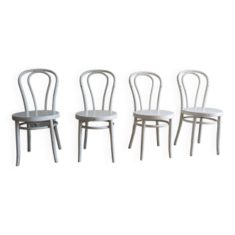 Set de 4 chaises bistrot vintages shabby chic