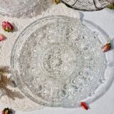 Round plate with crystal compartments