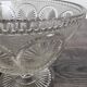 Ancienne coupe sur piédouche en verre