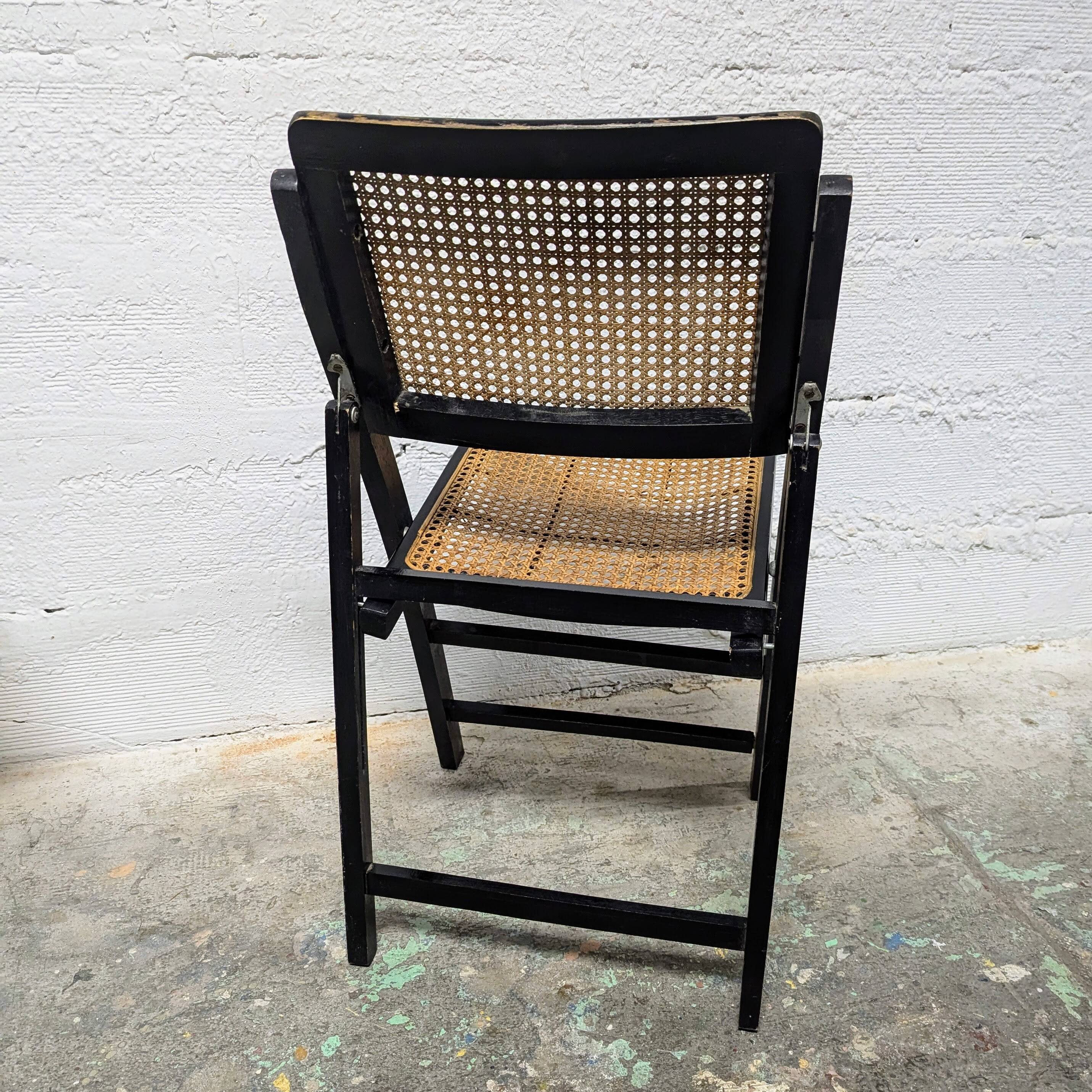 Folding cane chair