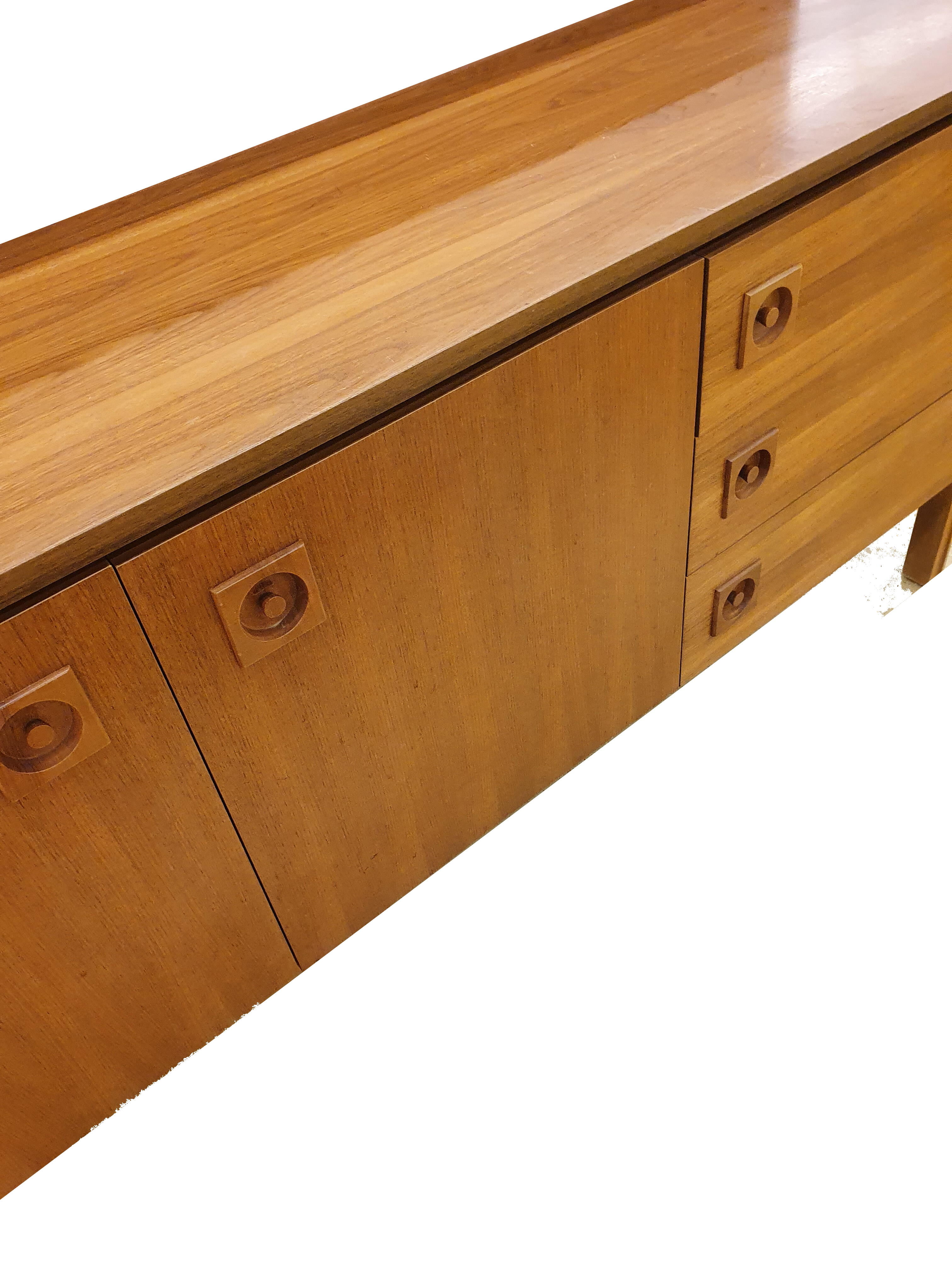 Vintage sideboard with drawers made in the 60s