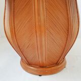 1970 vintage rattan marquee table