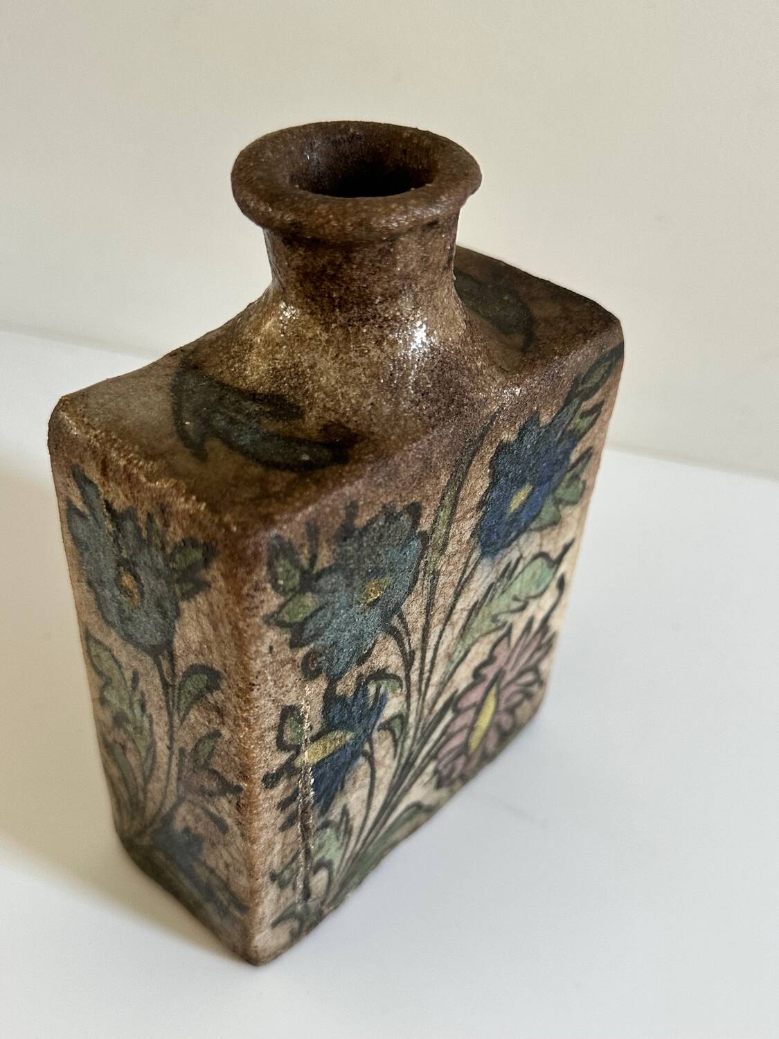 Ancient flask / Persian ceramic from the Qajar period, 18th century