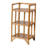 Vintage rattan bedside table