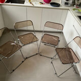 Plia 5 chairs by Giancarlo Peretti for Castelli vintage