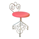 Chaise en fer forgé doré années 50