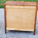Vintage oak chest of drawers from the 50s with 4 drawers and compass feet