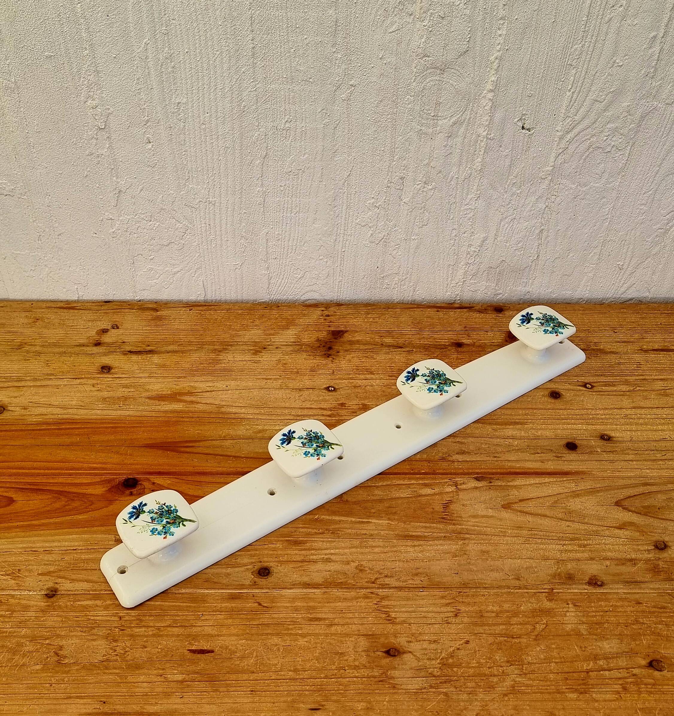 Vintage floral decor wall coat rack SYLA