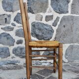 6 straw chairs in the style of the Georges Robert