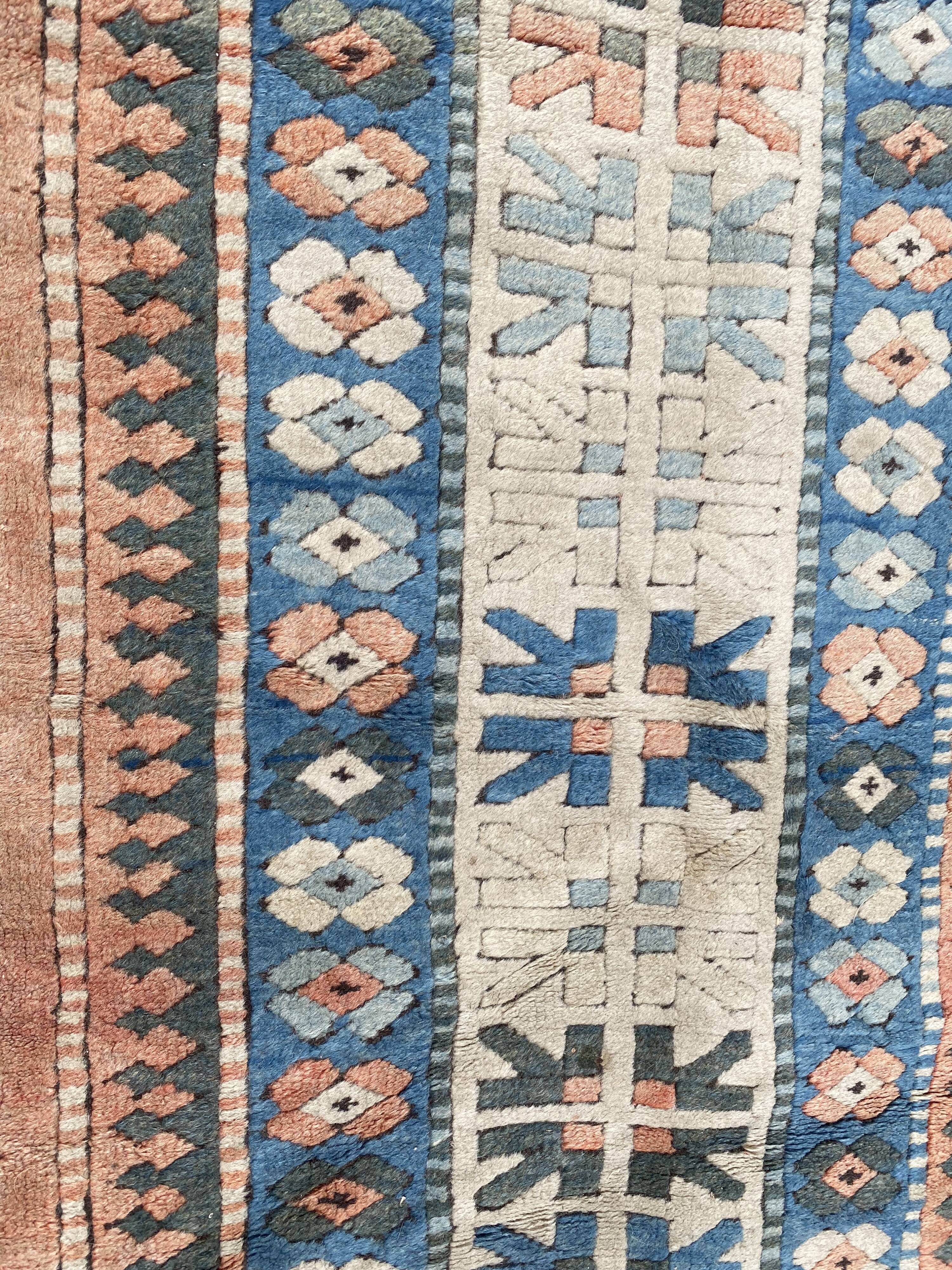 Vintage Turkish carpet Kars Anatolia handmade 224x324 cm