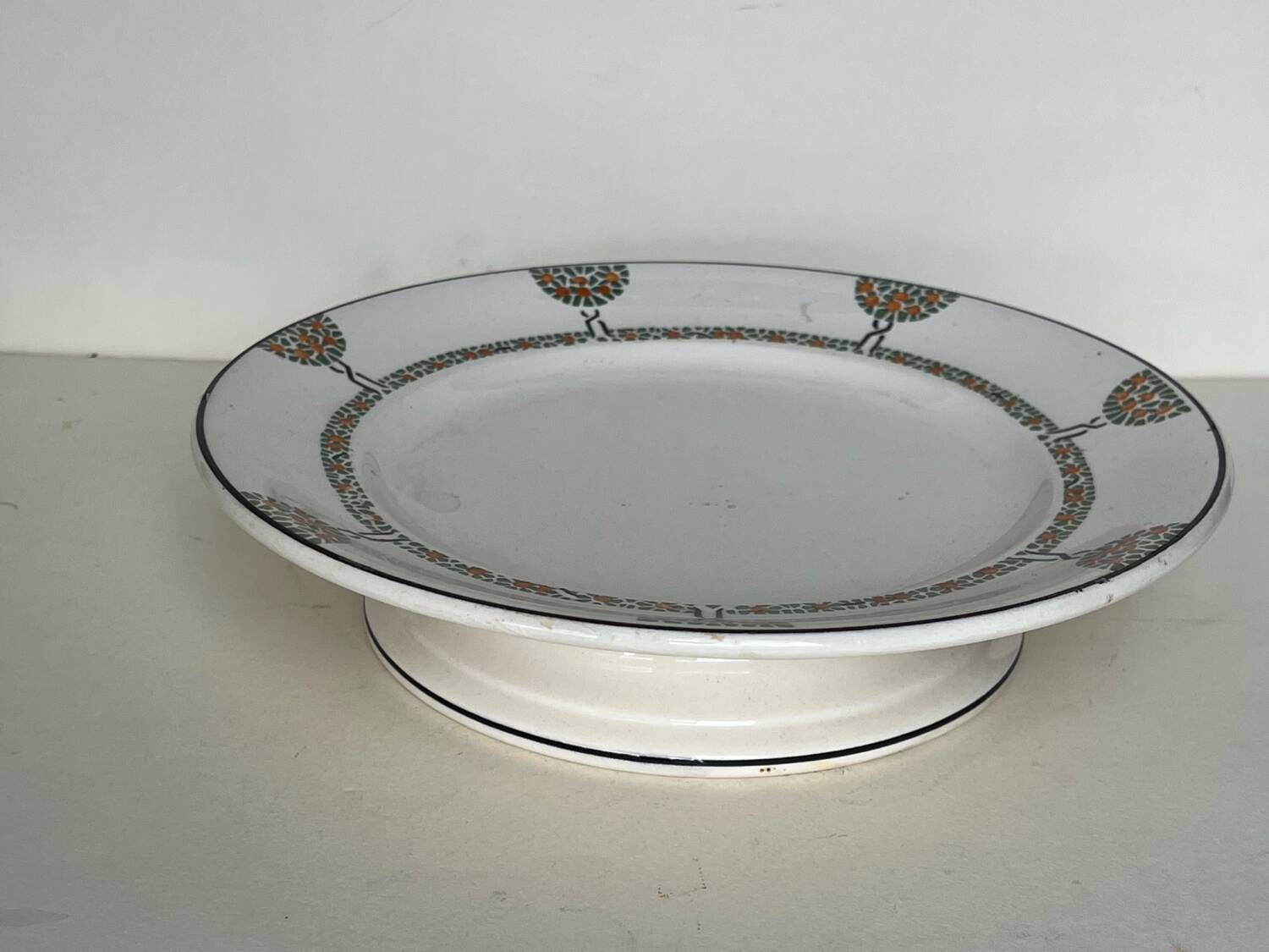 Art deco display in Longwy earthenware