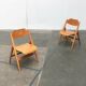 Set of folding chairs for children SE 18 German mid-century by Egon Eiermann for Wilde+Spieth, 1950s