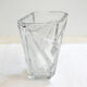 Crystal vase, triangle relief