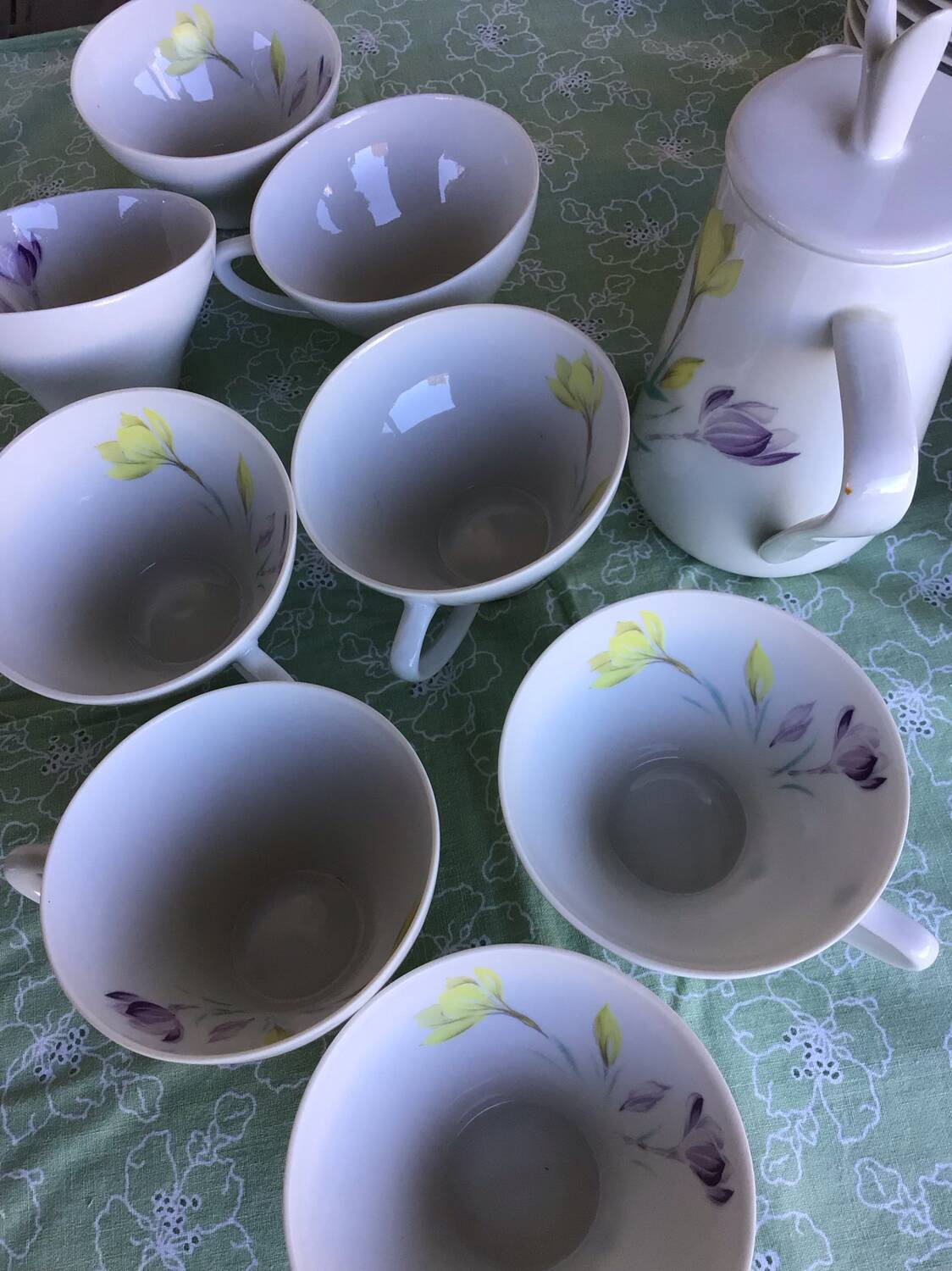 Coffee service 1960 S.F.P French porcelain company