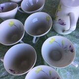 Coffee service 1960 S.F.P French porcelain company