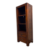 Narrow vintage wooden library / shelf / rack