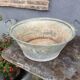 Old zinc basin with handles