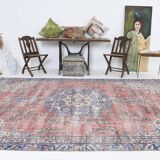 7x11 Shades Of Burgundy Persian Rug, 212x347Cm