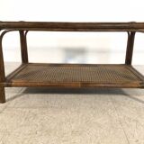 rattan coffee table
