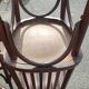 Series of 6 curved beech bistro chairs from Thonet around 1920/30