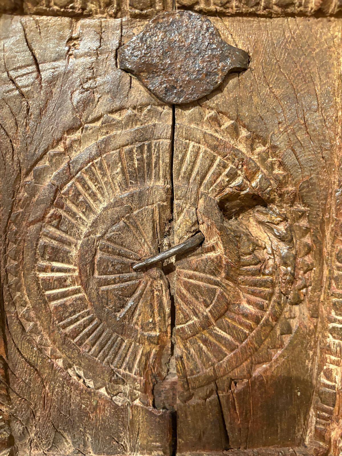 Ancient teak door from Orissa