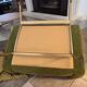 Galion armchair in green velvet steiner