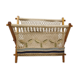 Macramé magazine holder, 70s